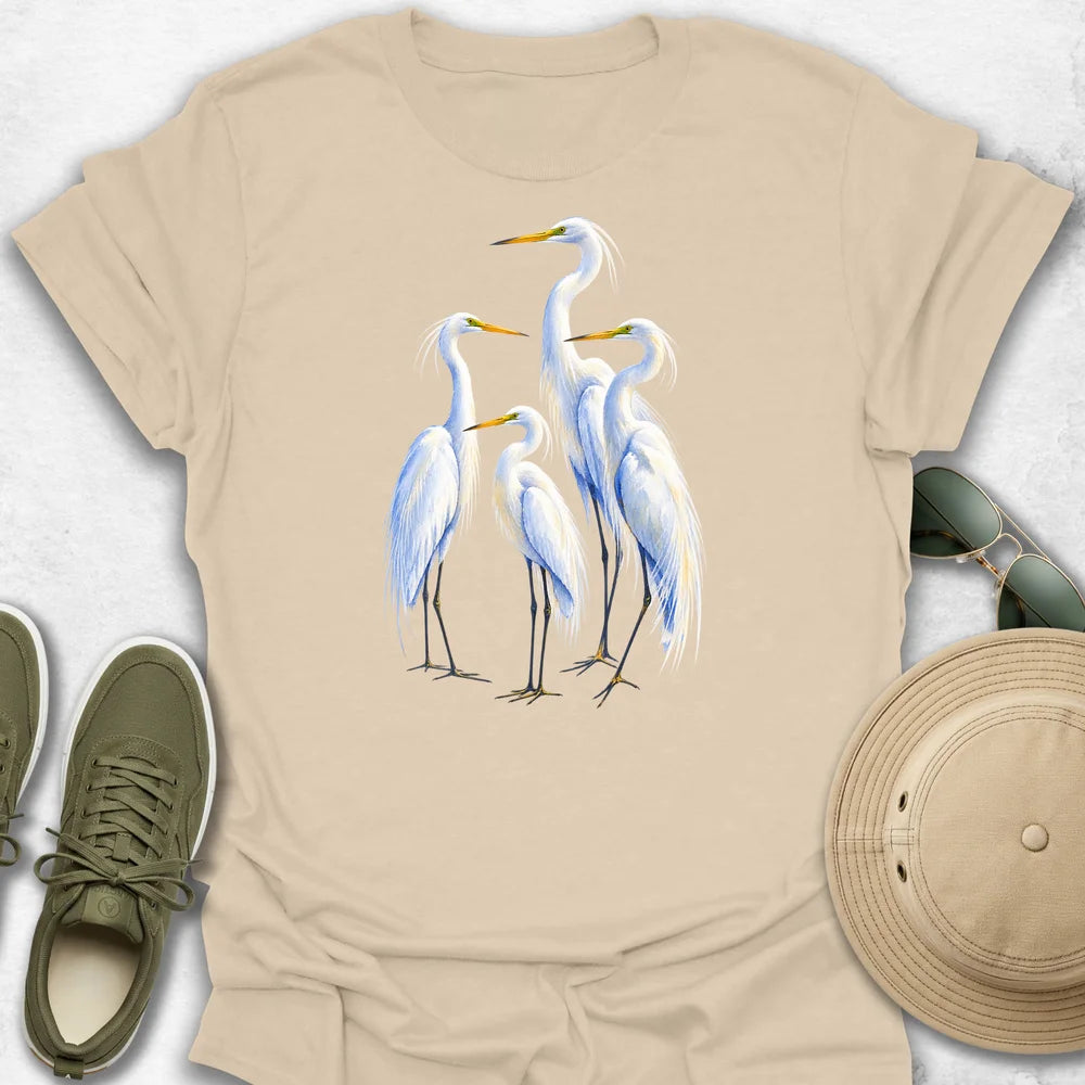 Egret Quartet T-Shirt