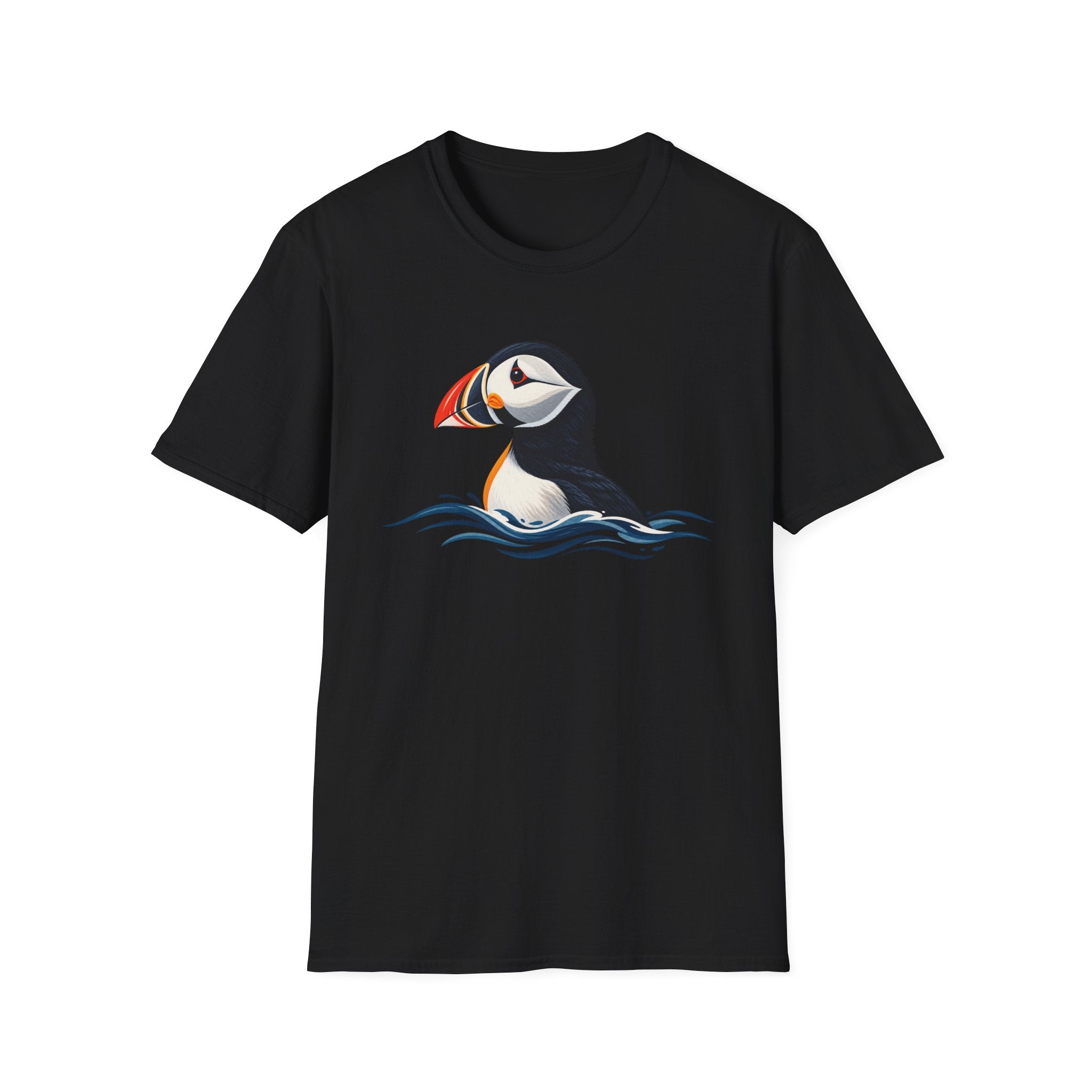 Puffin Rising Through Waves T-Shirt