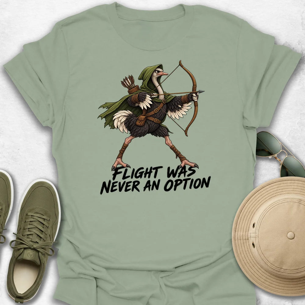Ostrich Drawing a Longbow T-Shirt