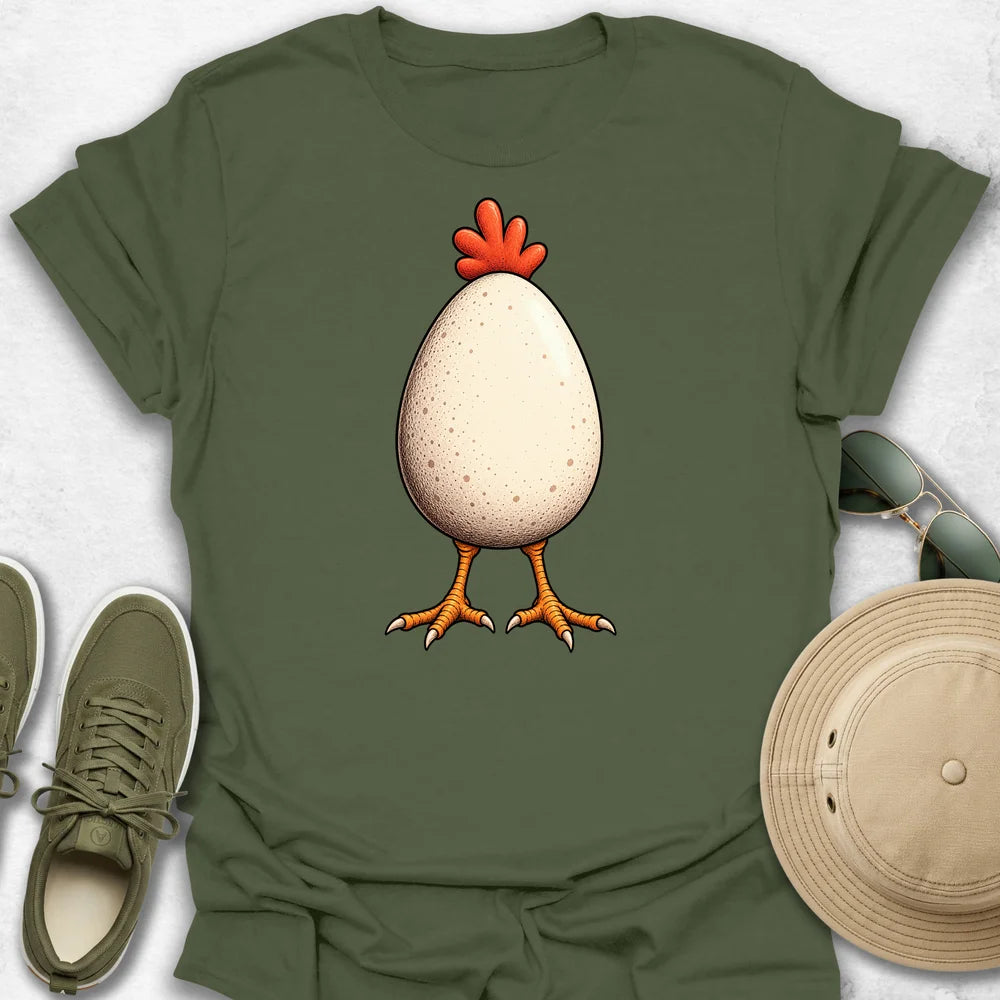 Whimsical Egg-Chicken T-Shirt