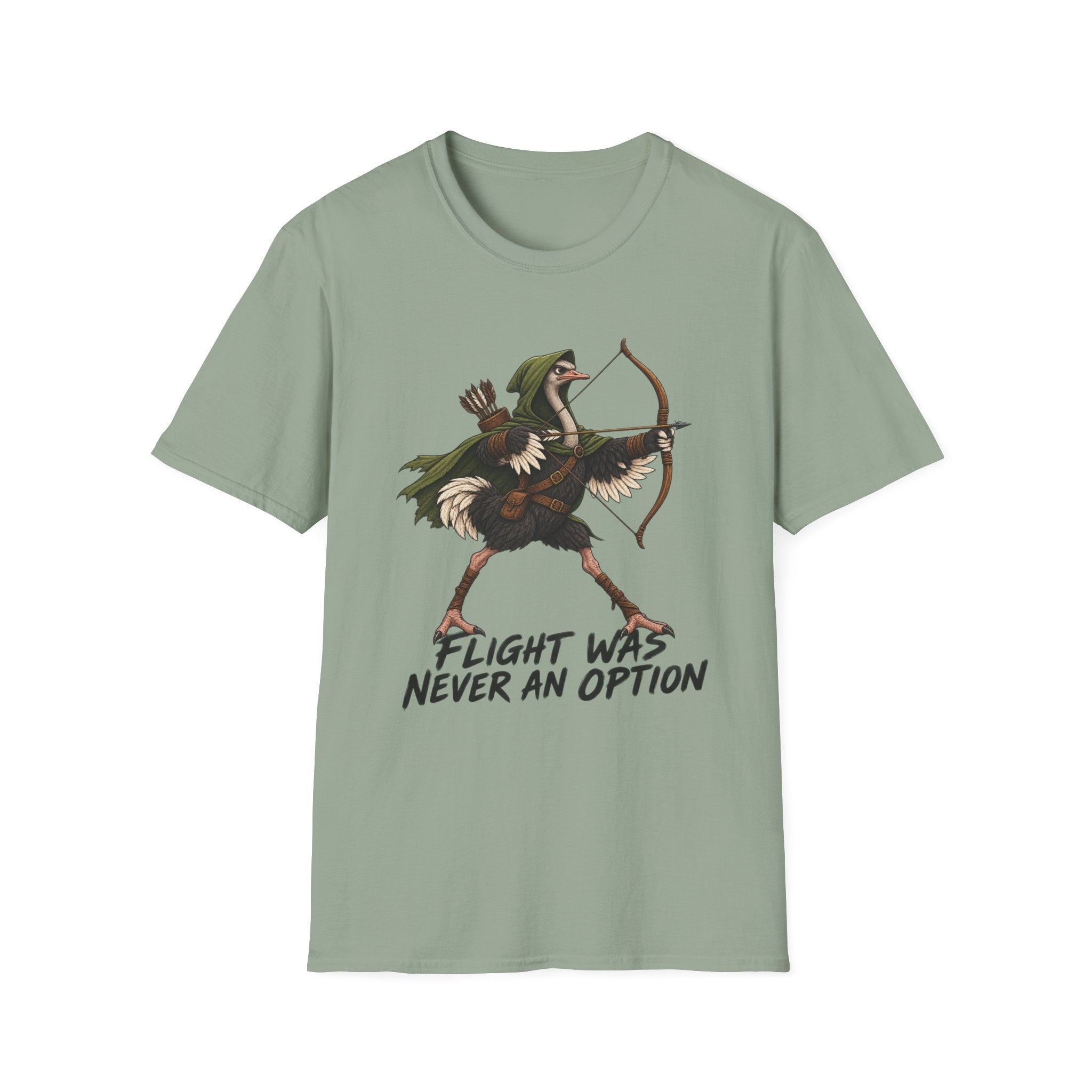 Ostrich Drawing a Longbow T-Shirt