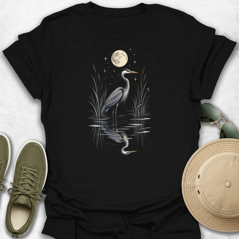 Moonlit Heron T-Shirt