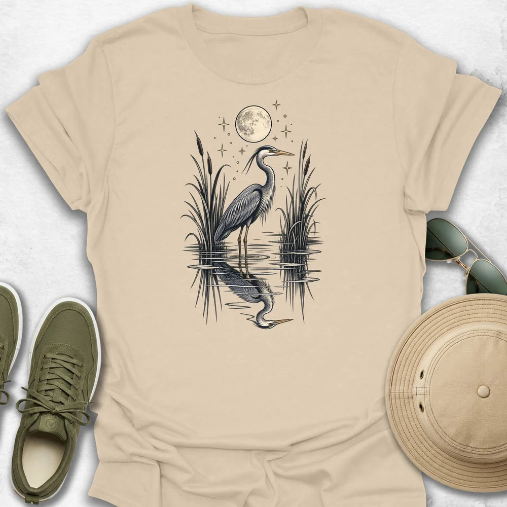 Moonlit Heron T-Shirt