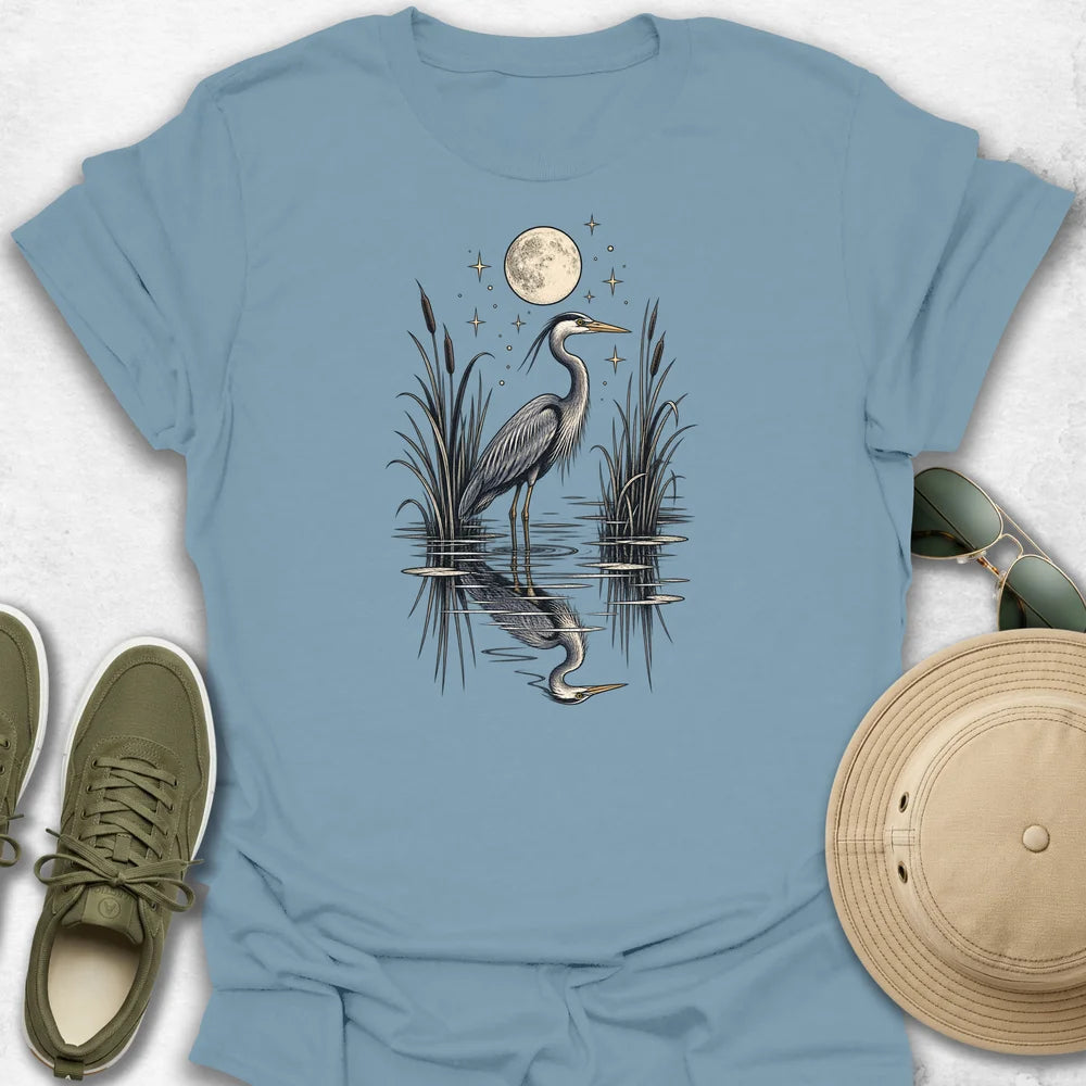 Moonlit Heron T-Shirt