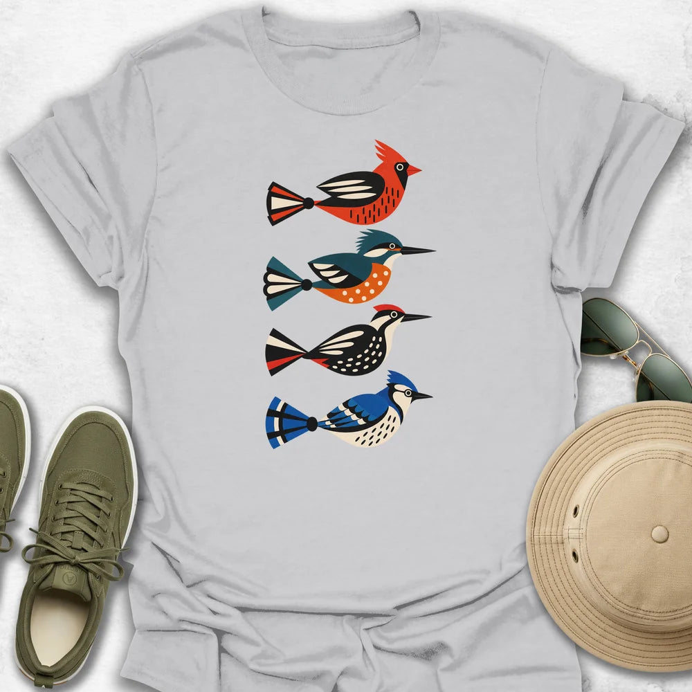 Geometric Birds T-Shirt