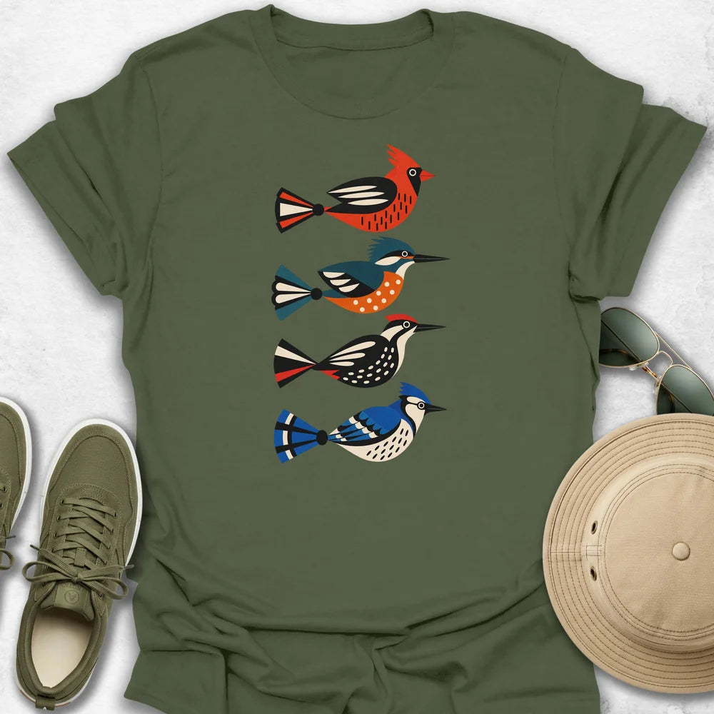 Geometric Birds T-Shirt
