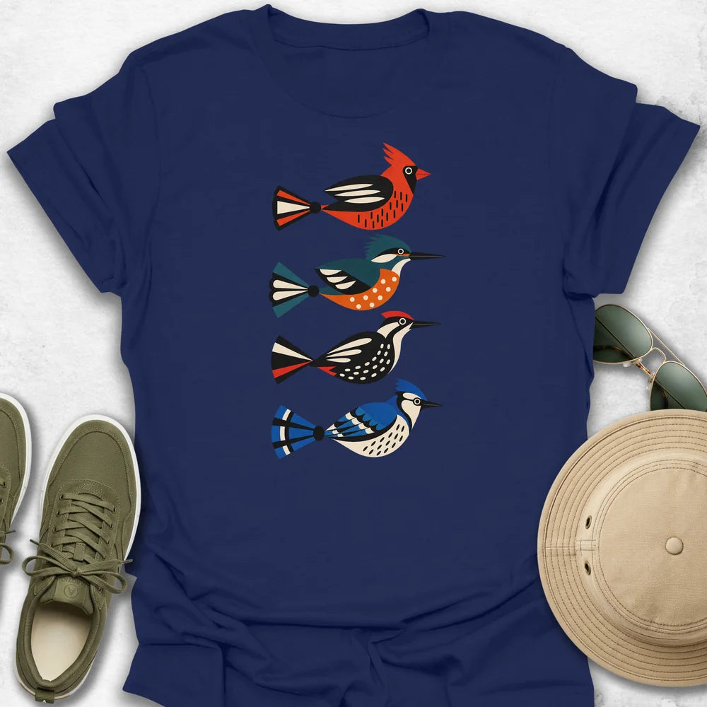 Geometric Birds T-Shirt