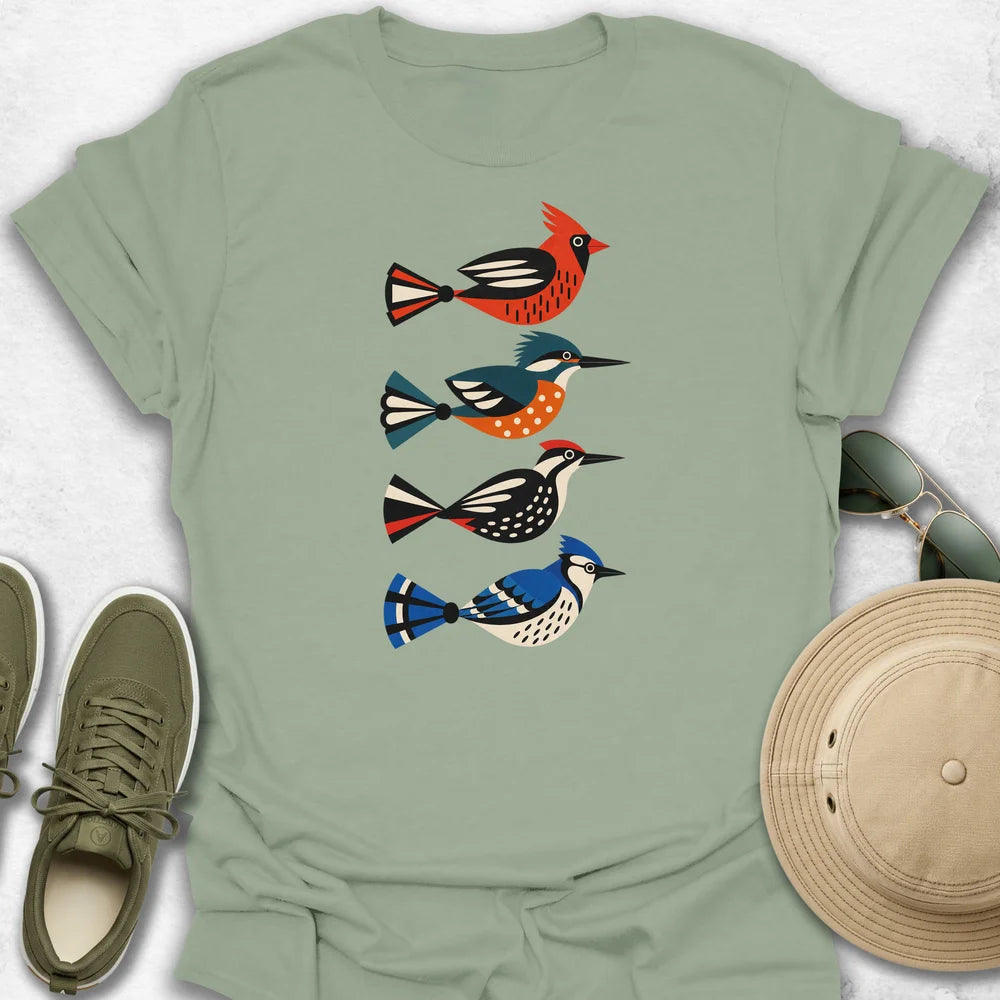 Geometric Birds T-Shirt