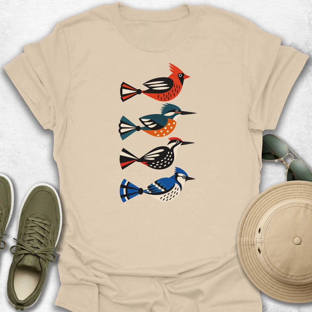 Geometric Birds T-Shirt