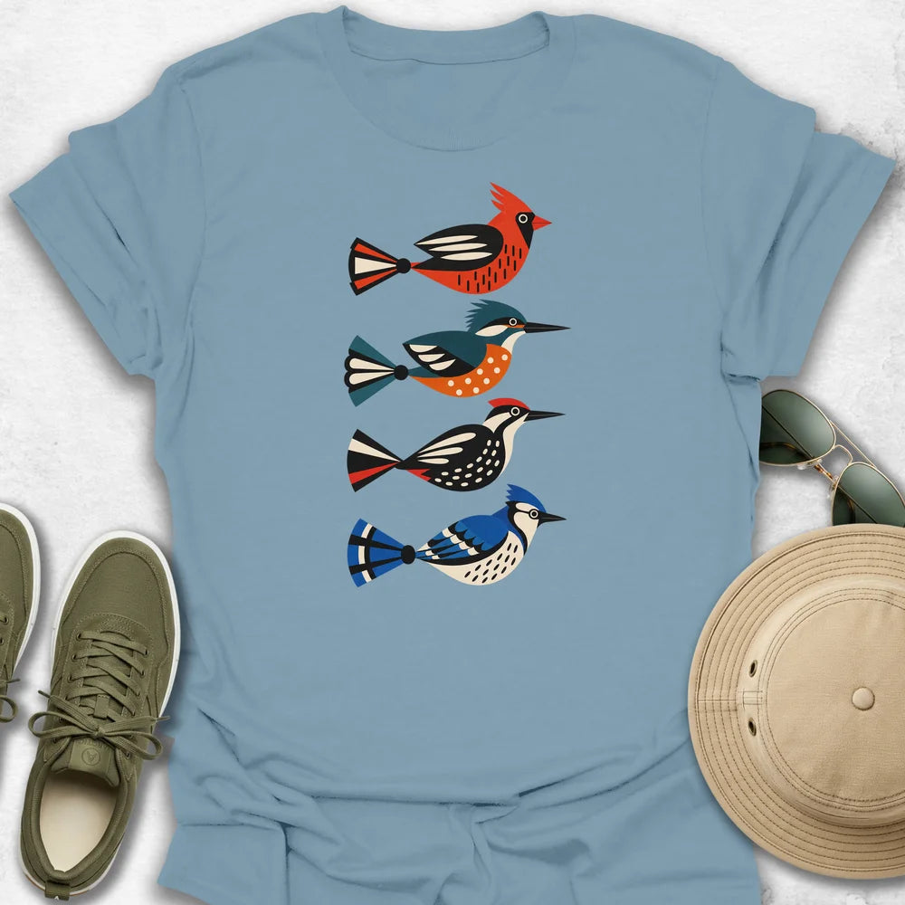 Geometric Birds T-Shirt