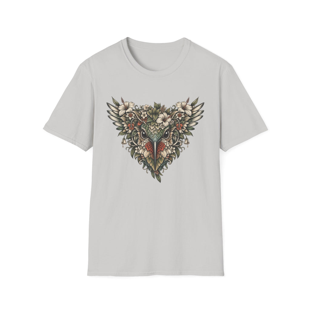Botanical Hummingbird Floral Mask T-Shirt