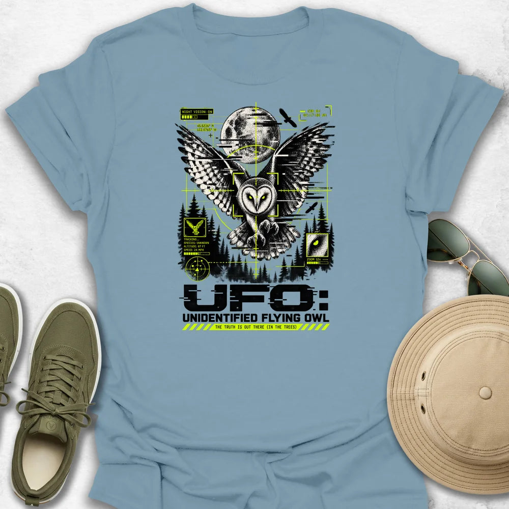 UFO Unidentified Flying Owl T-Shirt