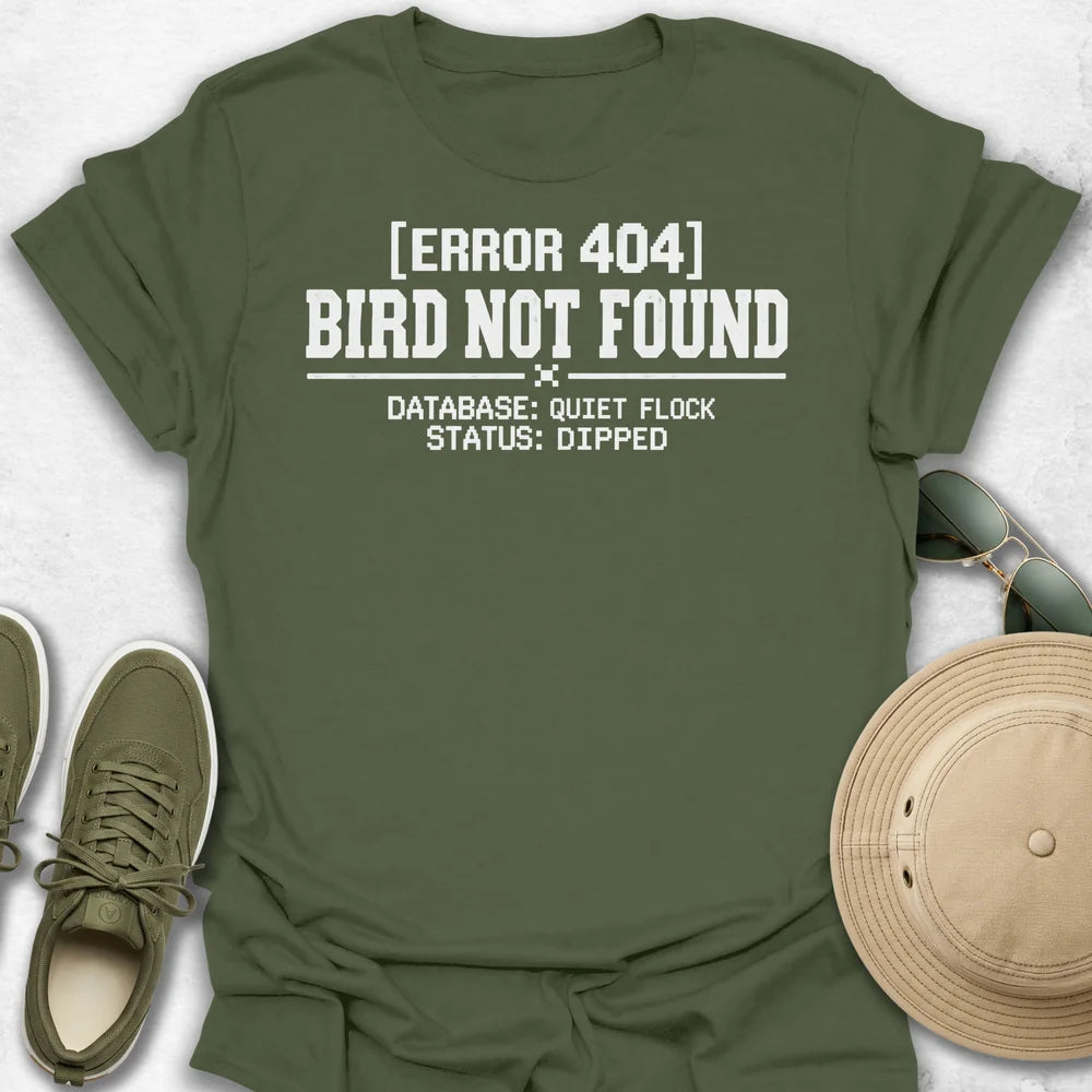 Birdwatching Error 404 T-Shirt