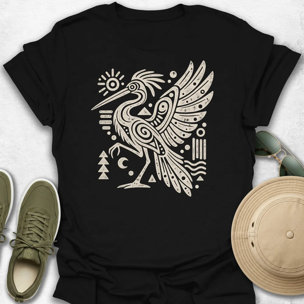 Tribal Heron T-Shirt