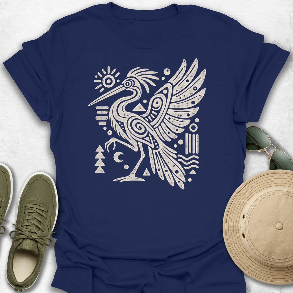 Tribal Heron T-Shirt