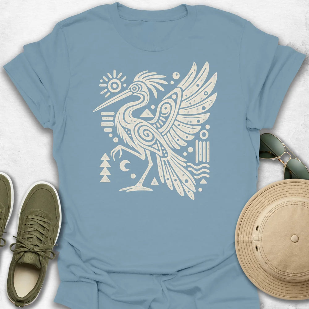 Tribal Heron T-Shirt