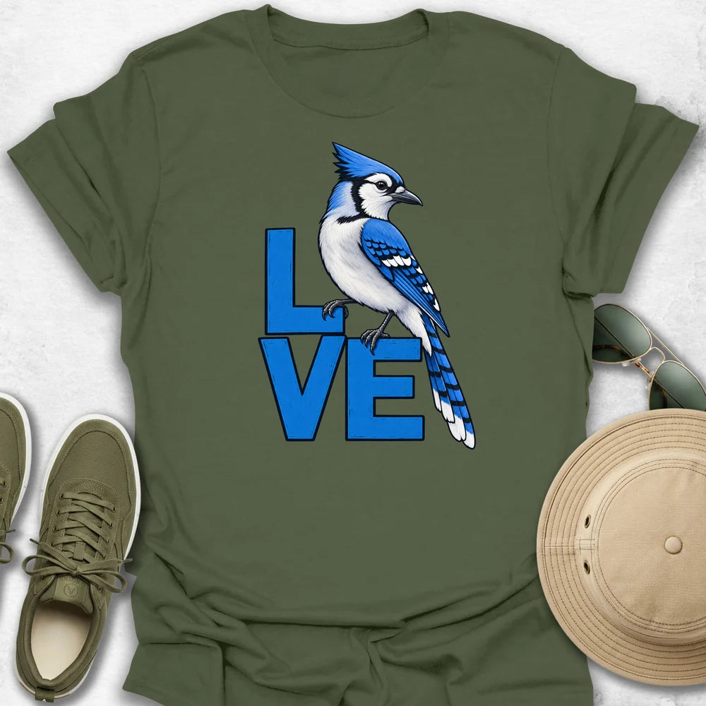 LOVE Blue Jay T-Shirt