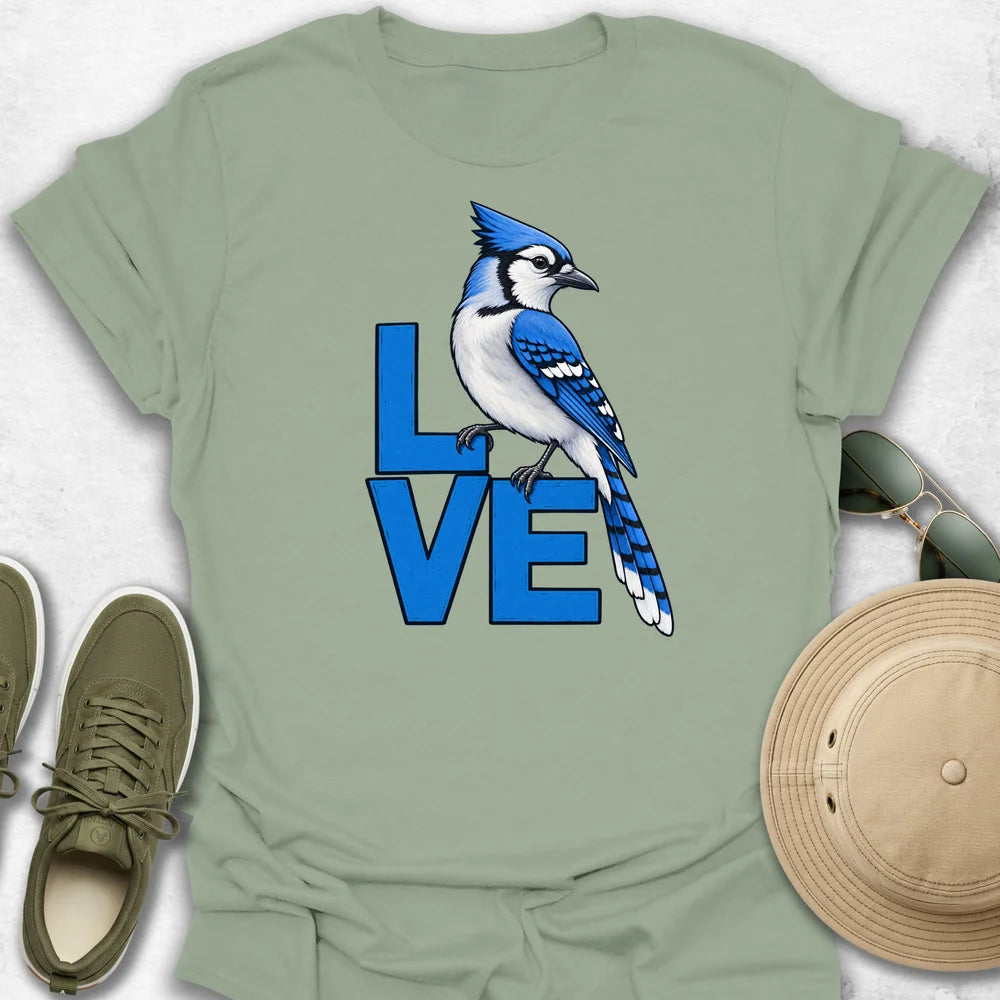 LOVE Blue Jay T-Shirt