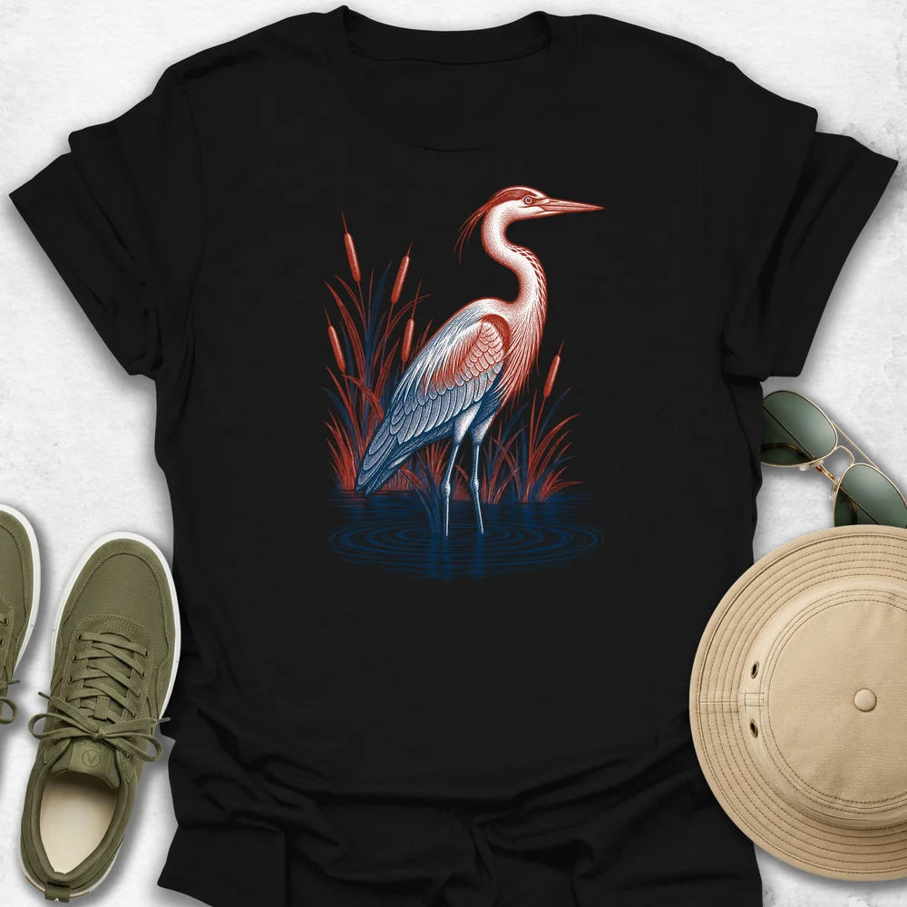 Two-Tone Heron T-Shirt