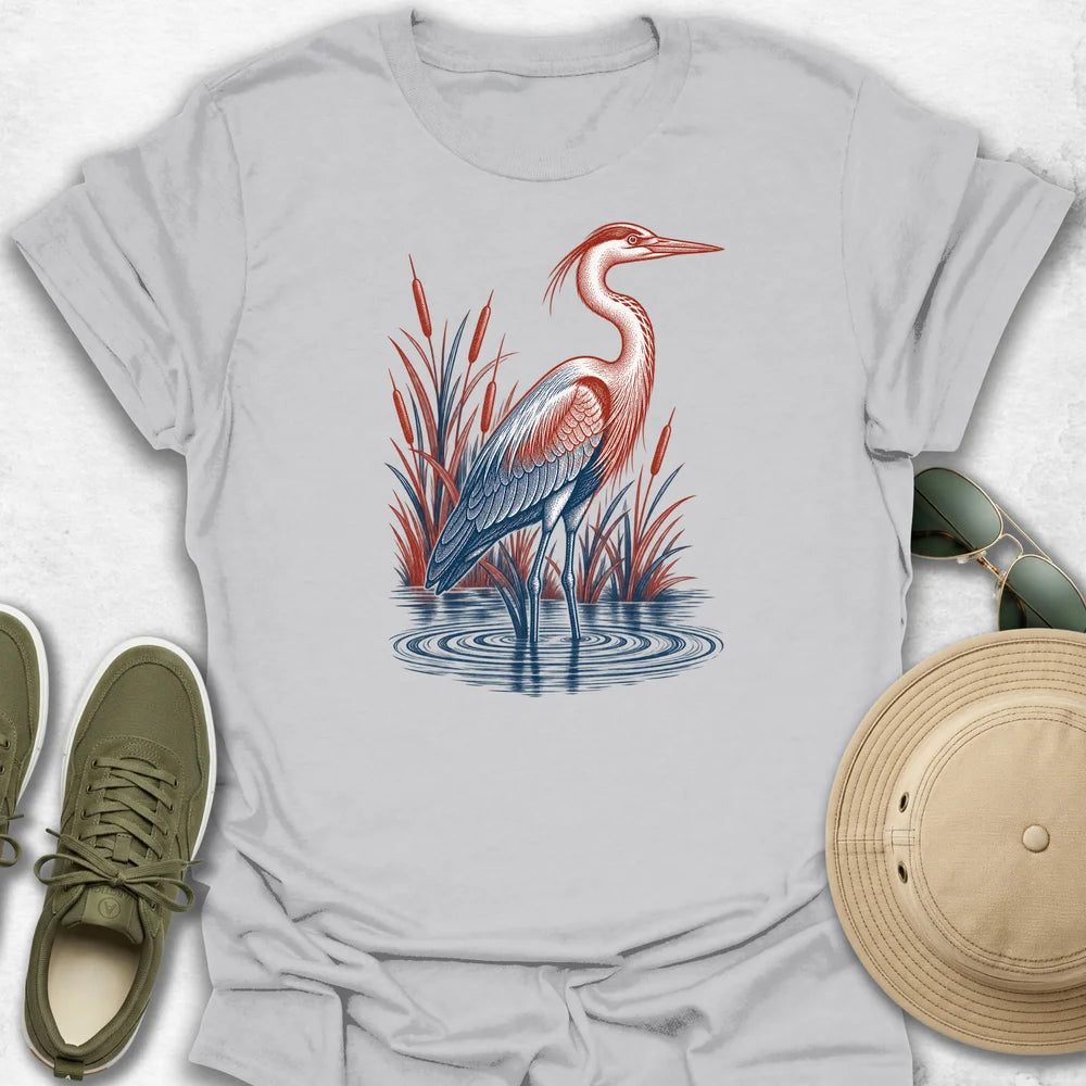 Two-Tone Heron T-Shirt