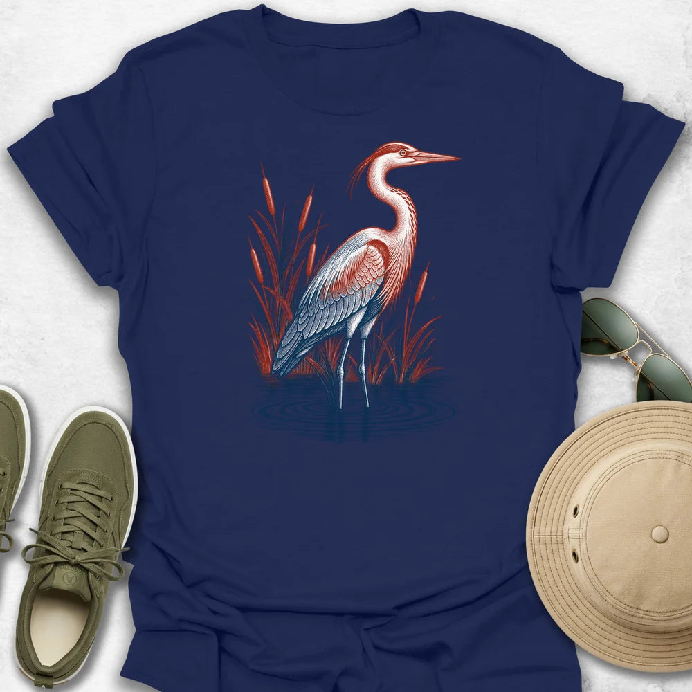 Two-Tone Heron T-Shirt