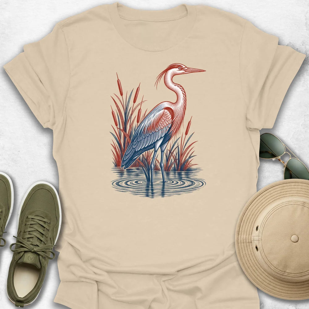 Two-Tone Heron T-Shirt