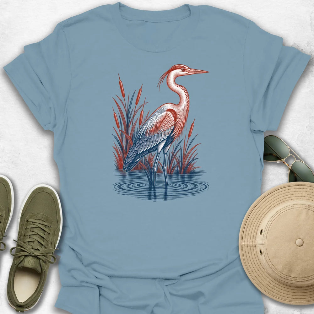 Two-Tone Heron T-Shirt