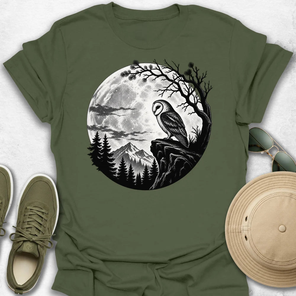Moonlit Owl Wilderness T-Shirt