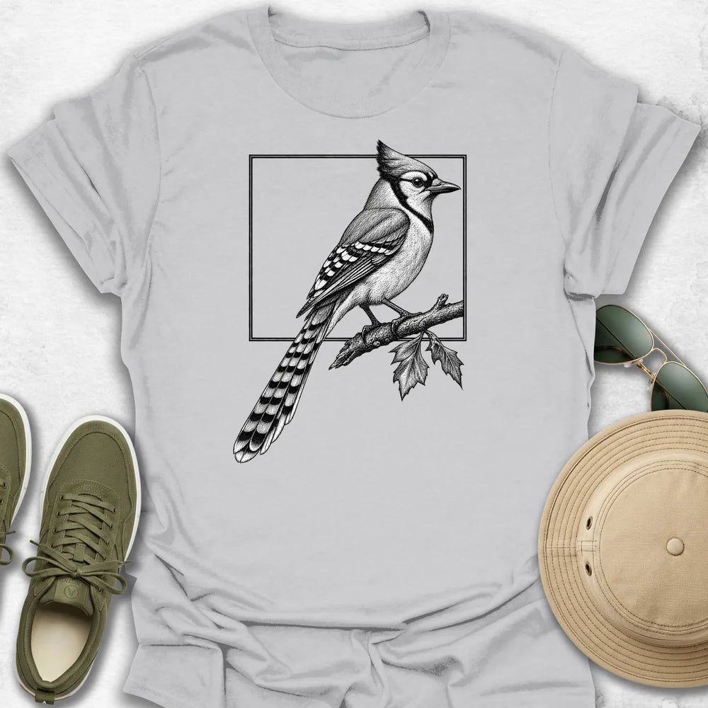 Blue Jay in Frame T-Shirt