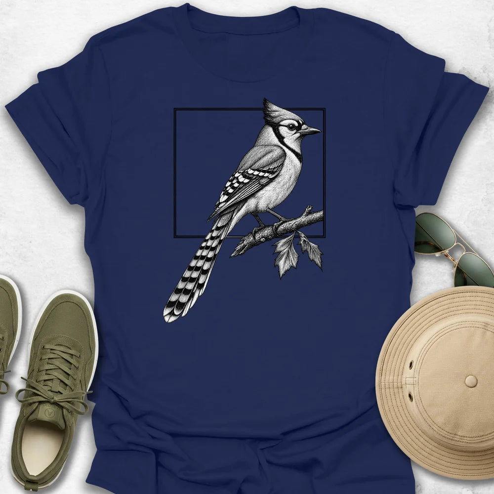Blue Jay in Frame T-Shirt