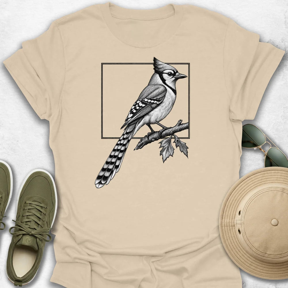 Blue Jay in Frame T-Shirt