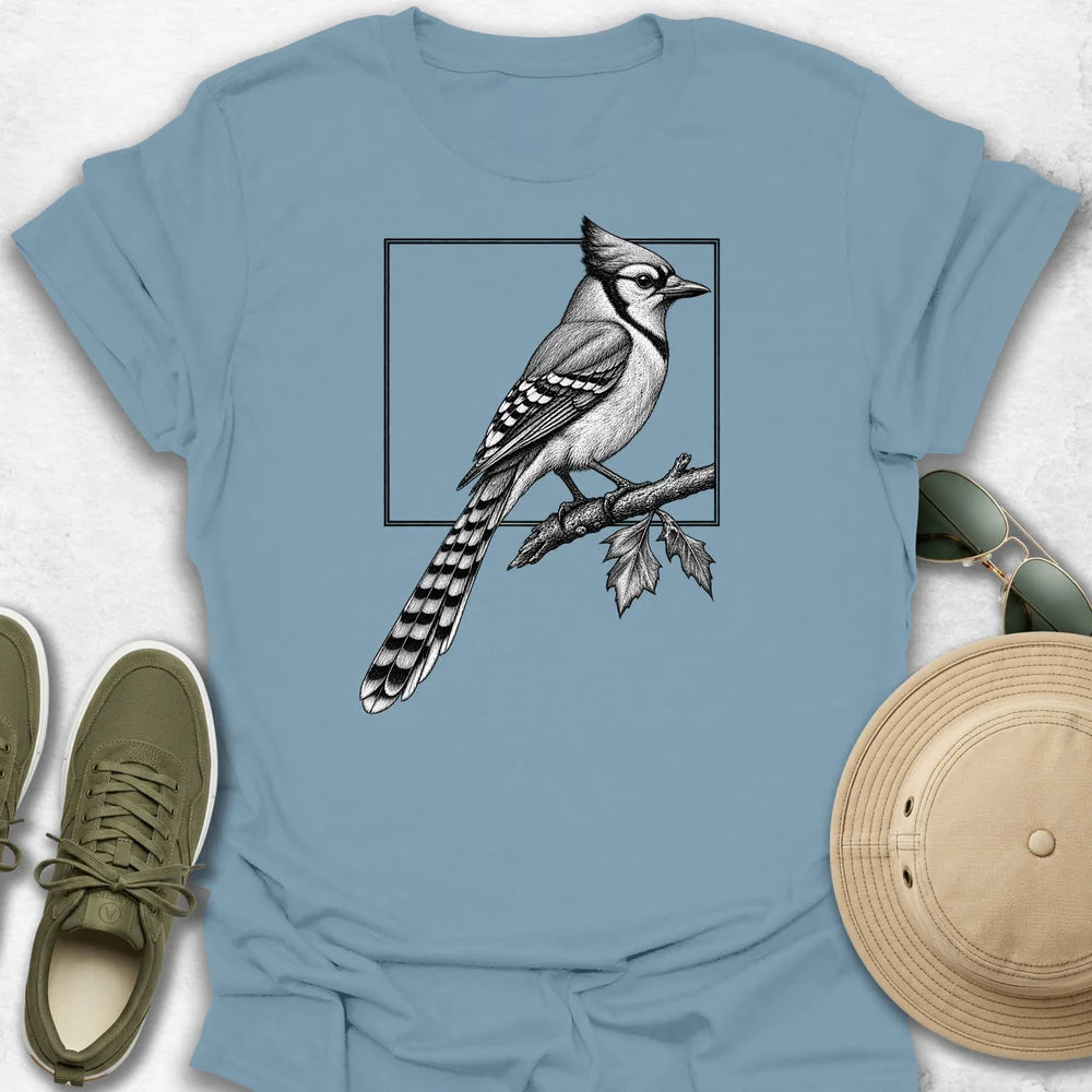 Blue Jay in Frame T-Shirt