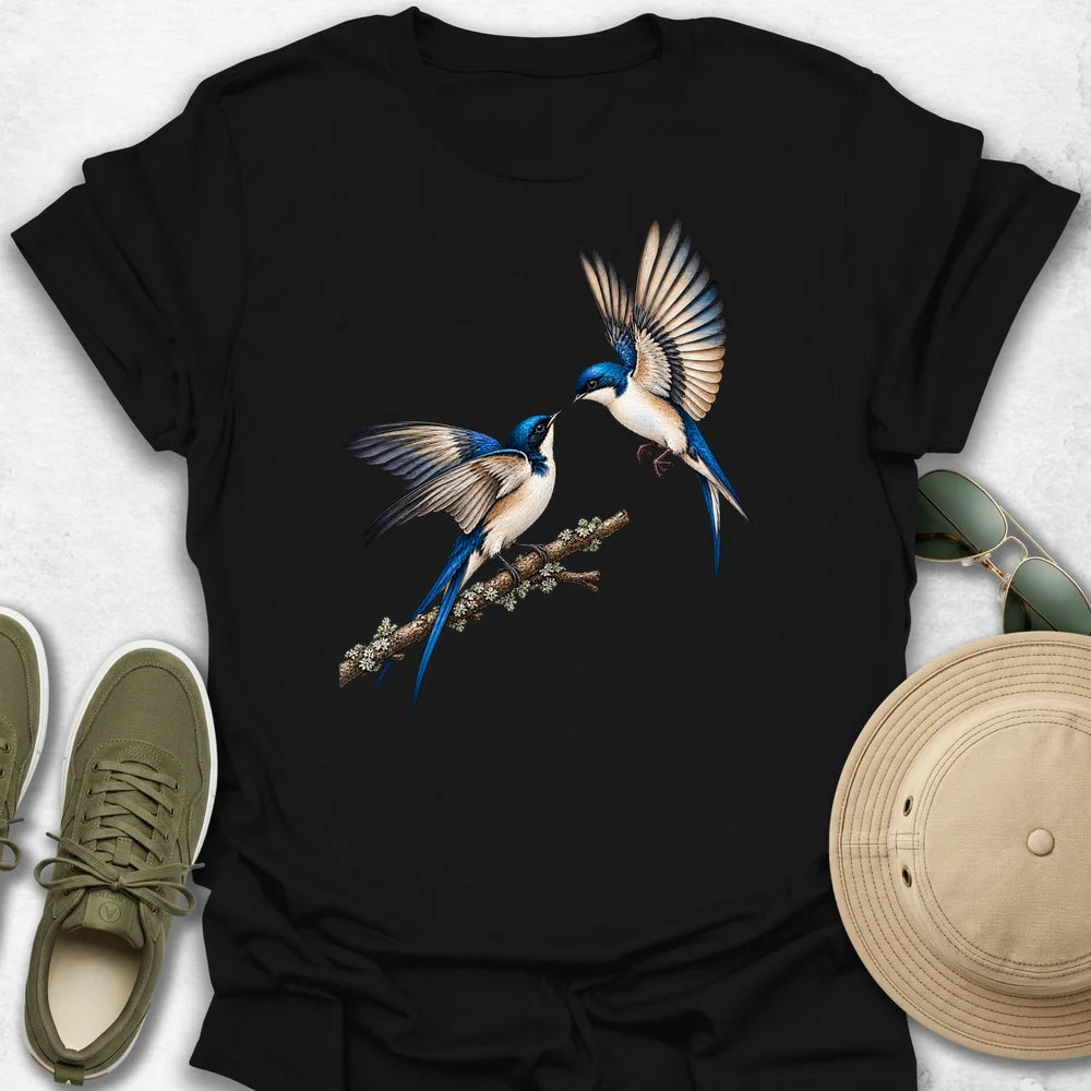 Swallows in Midair Courtship T-Shirt