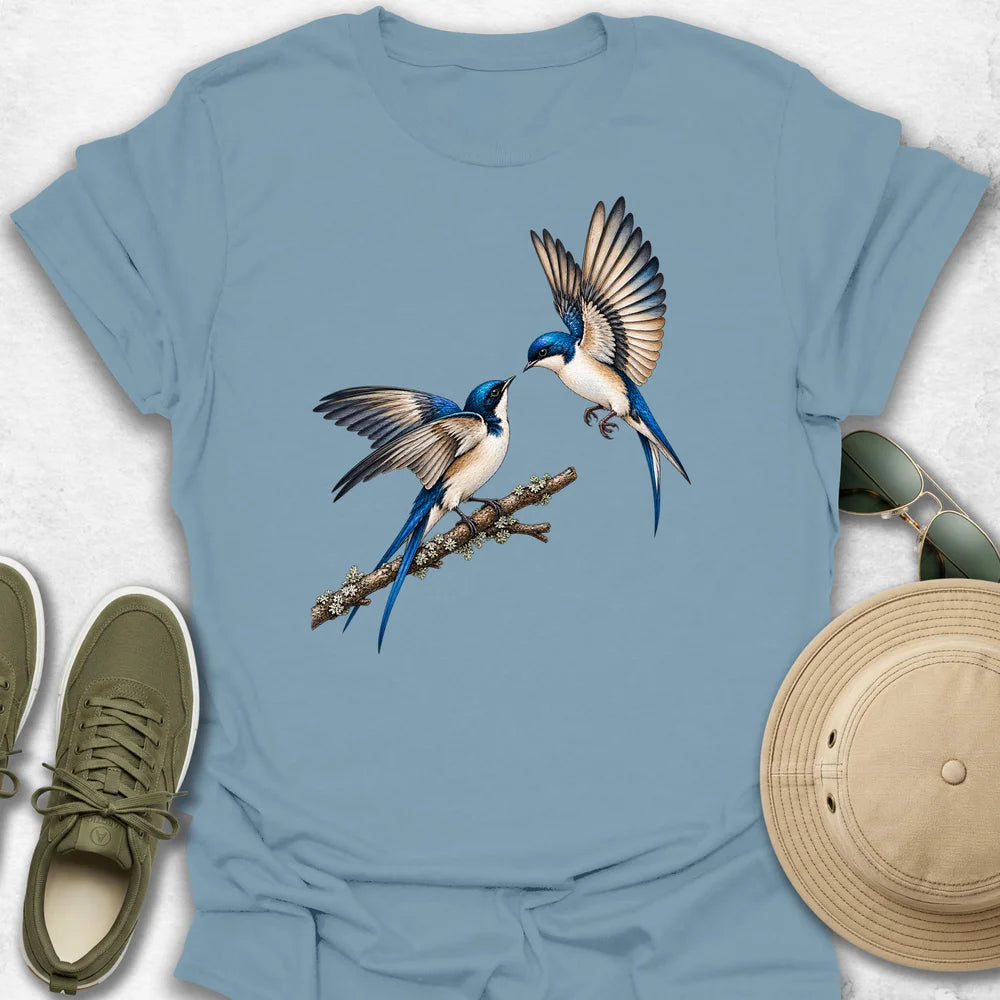Swallows in Midair Courtship T-Shirt