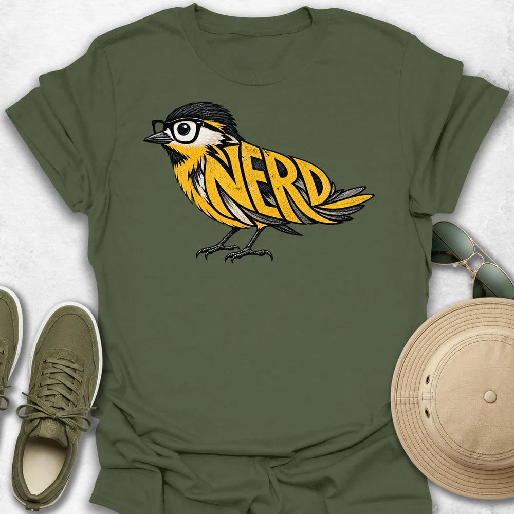Yellow NERD Bird T-Shirt