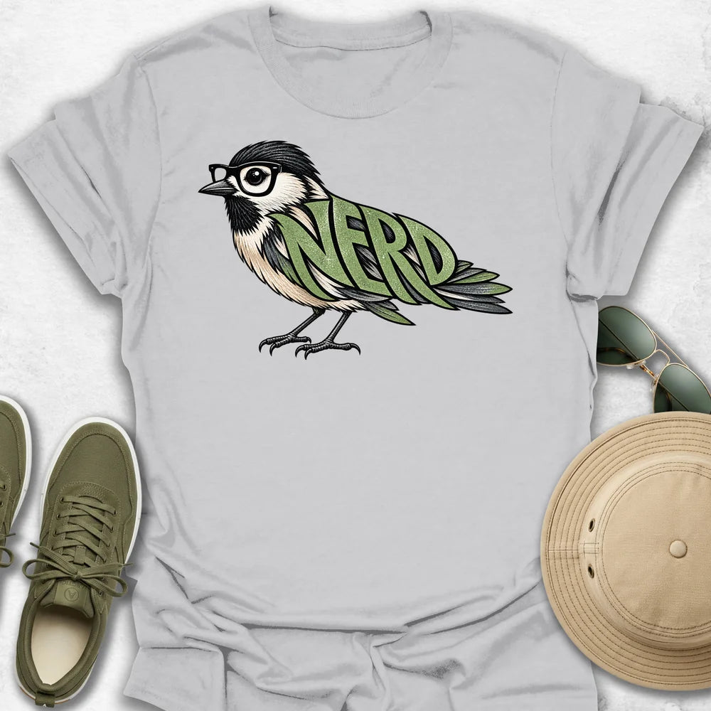 Green NERD Bird T-Shirt