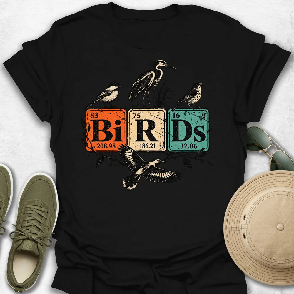 Birds Periodic Tiles T-Shirt
