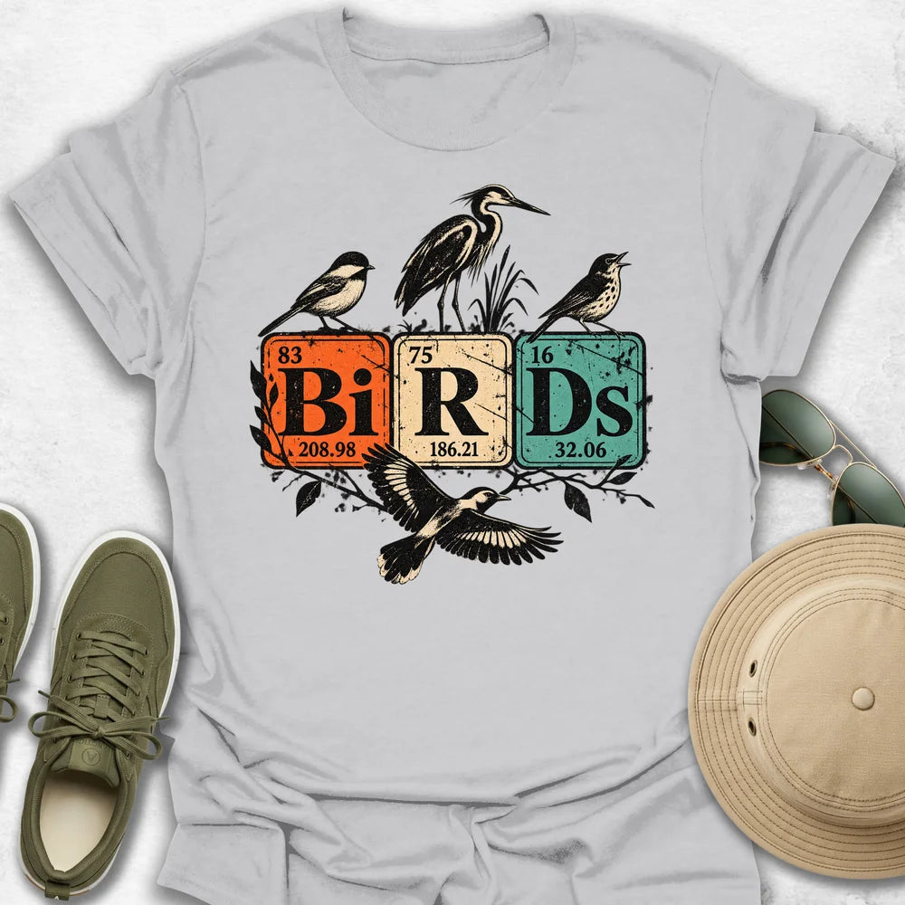 Birds Periodic Tiles T-Shirt