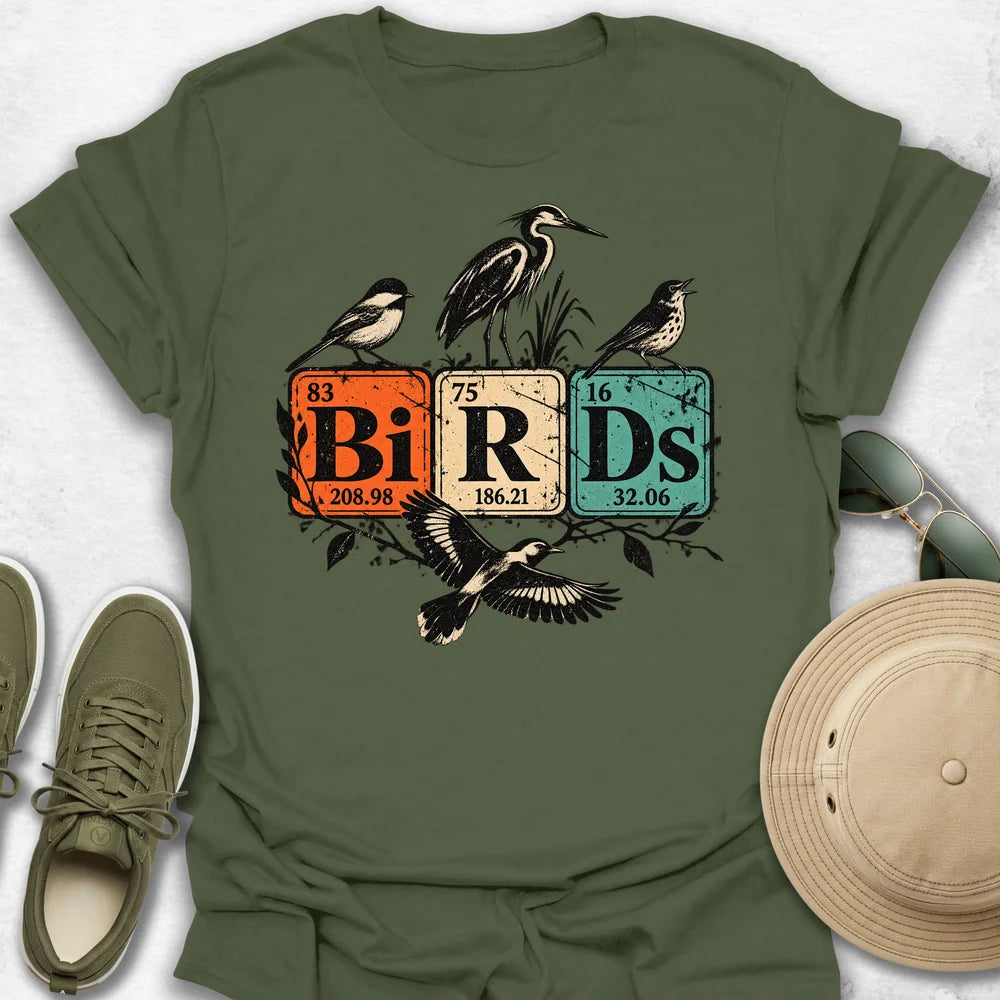 Birds Periodic Tiles T-Shirt
