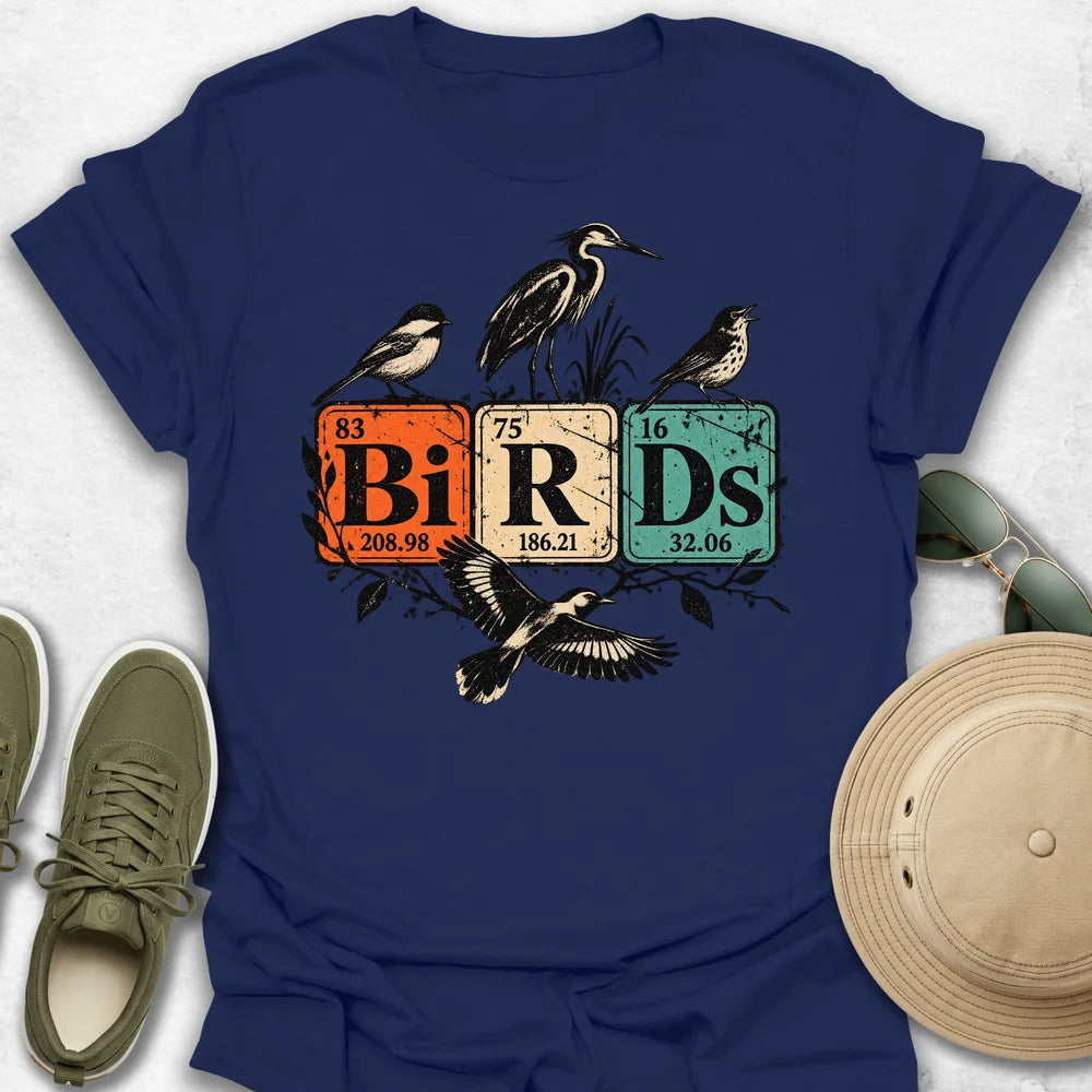 Birds Periodic Tiles T-Shirt