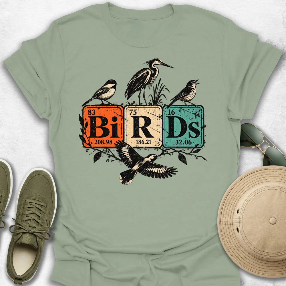 Birds Periodic Tiles T-Shirt