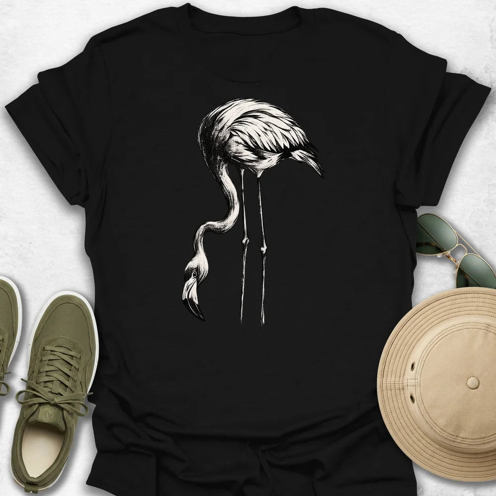 Flamingo Feeding Pose T-Shirt