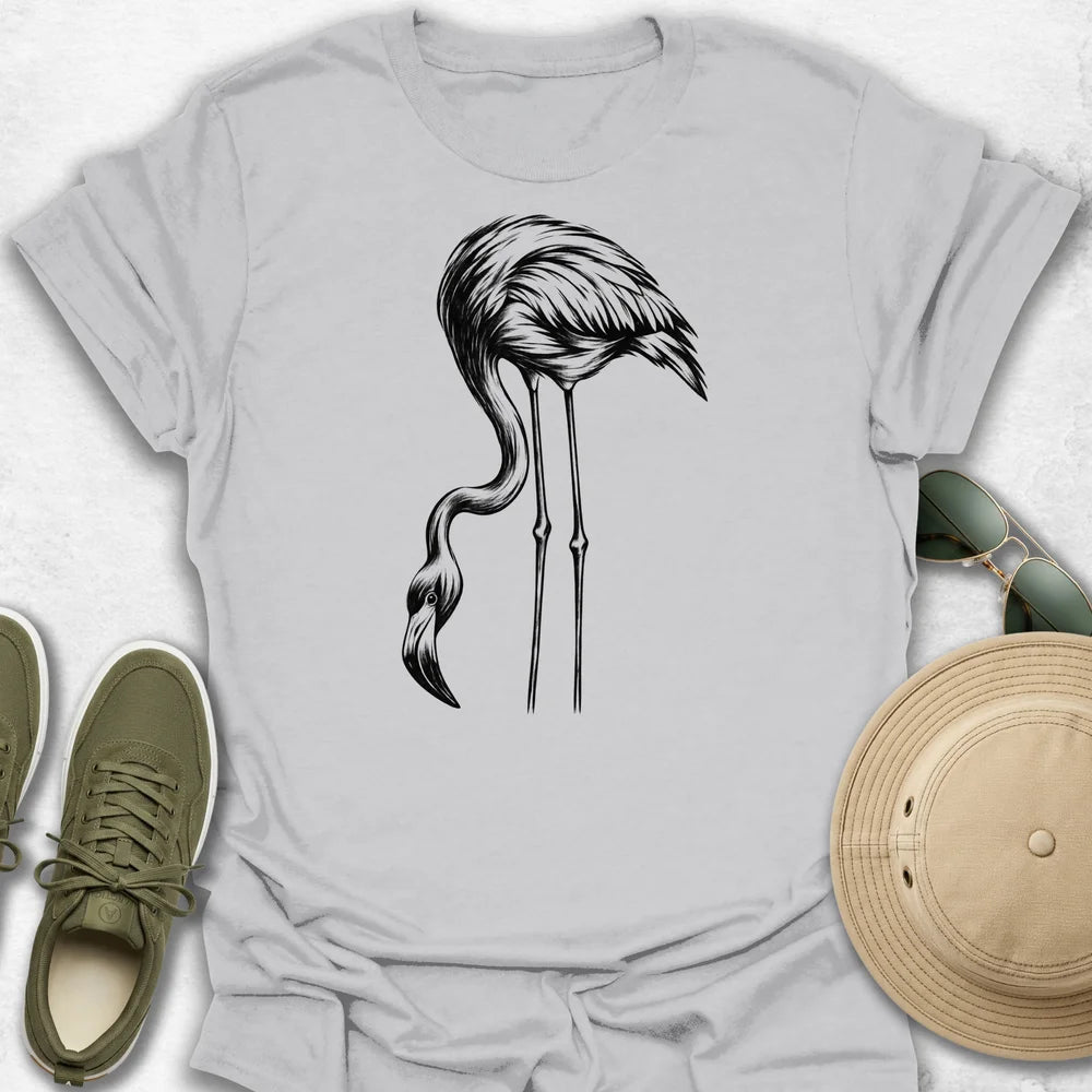 Flamingo Feeding Pose T-Shirt