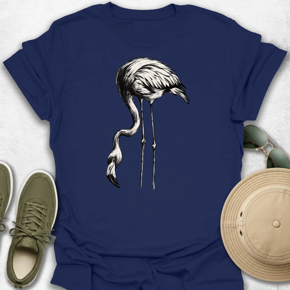 Flamingo Feeding Pose T-Shirt