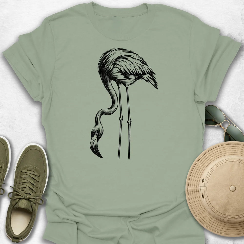 Flamingo Feeding Pose T-Shirt