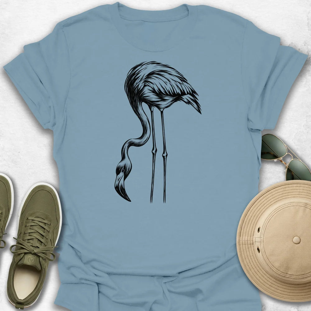 Flamingo Feeding Pose T-Shirt