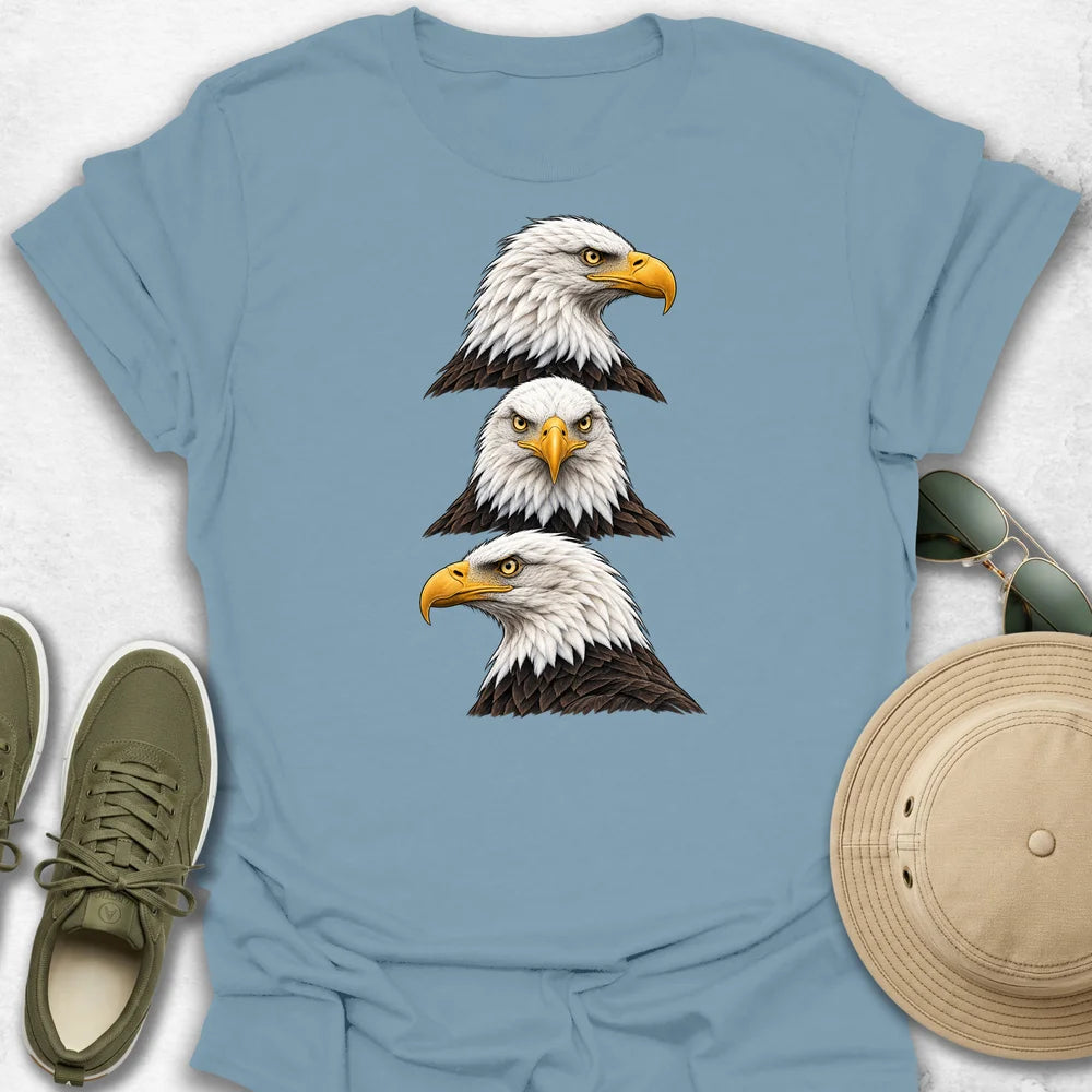 Triad of Fierce Bald Eagle T-Shirt
