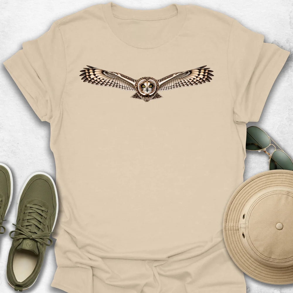 The Power of Eye Contact Short-Eared Owl T-Shirt
