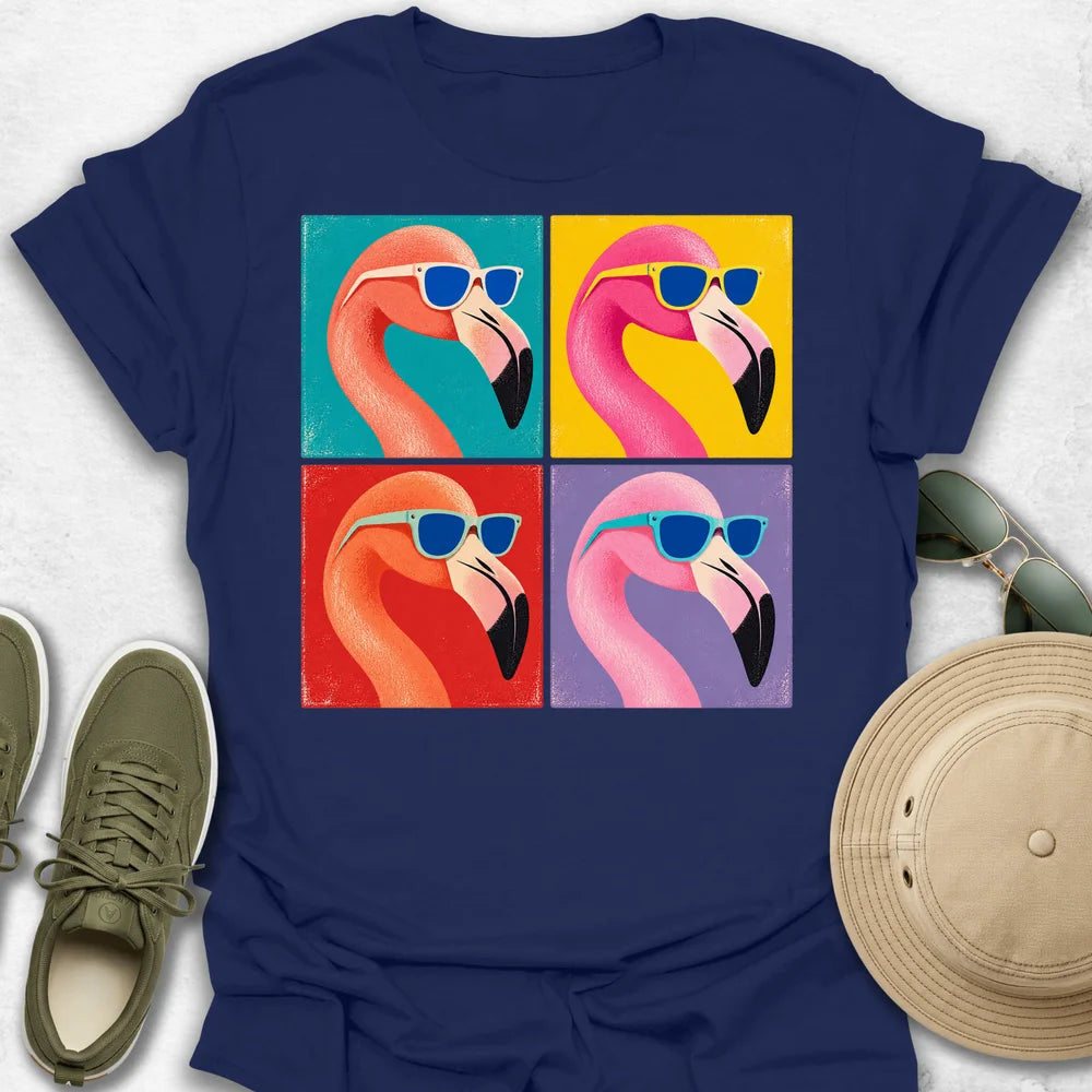 Flamingo Sunglasses Quartet T-Shirt
