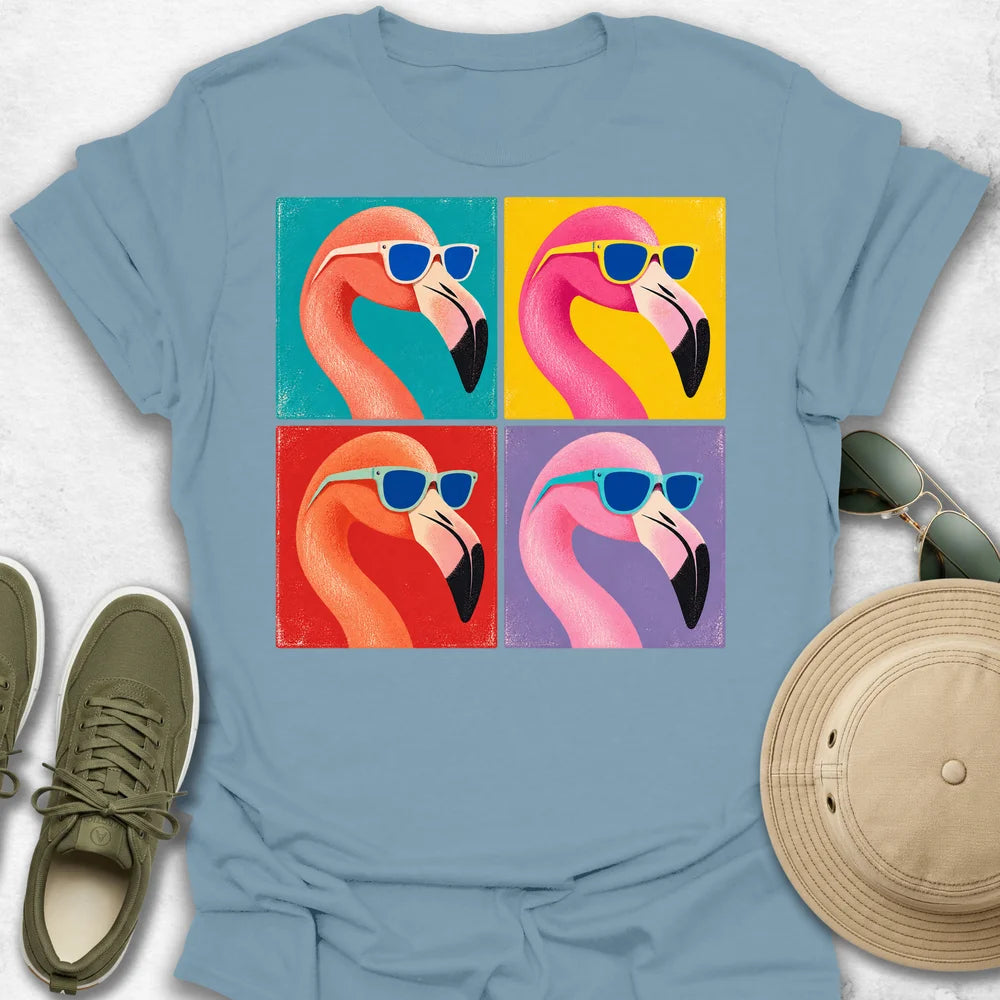 Flamingo Sunglasses Quartet T-Shirt